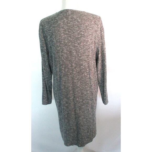 Nine West Women's Gray Long Sleeve Open Front Long Cardigan Sweater Size Small - Picture 5 of 10